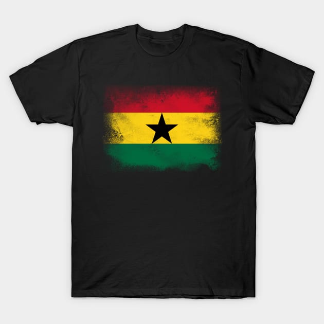 Ghana Flag T-Shirt by psychoshadow